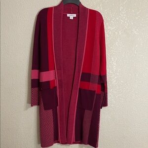 ( New With Tags ) Liz Claiborne Women's Open Front Cardigan